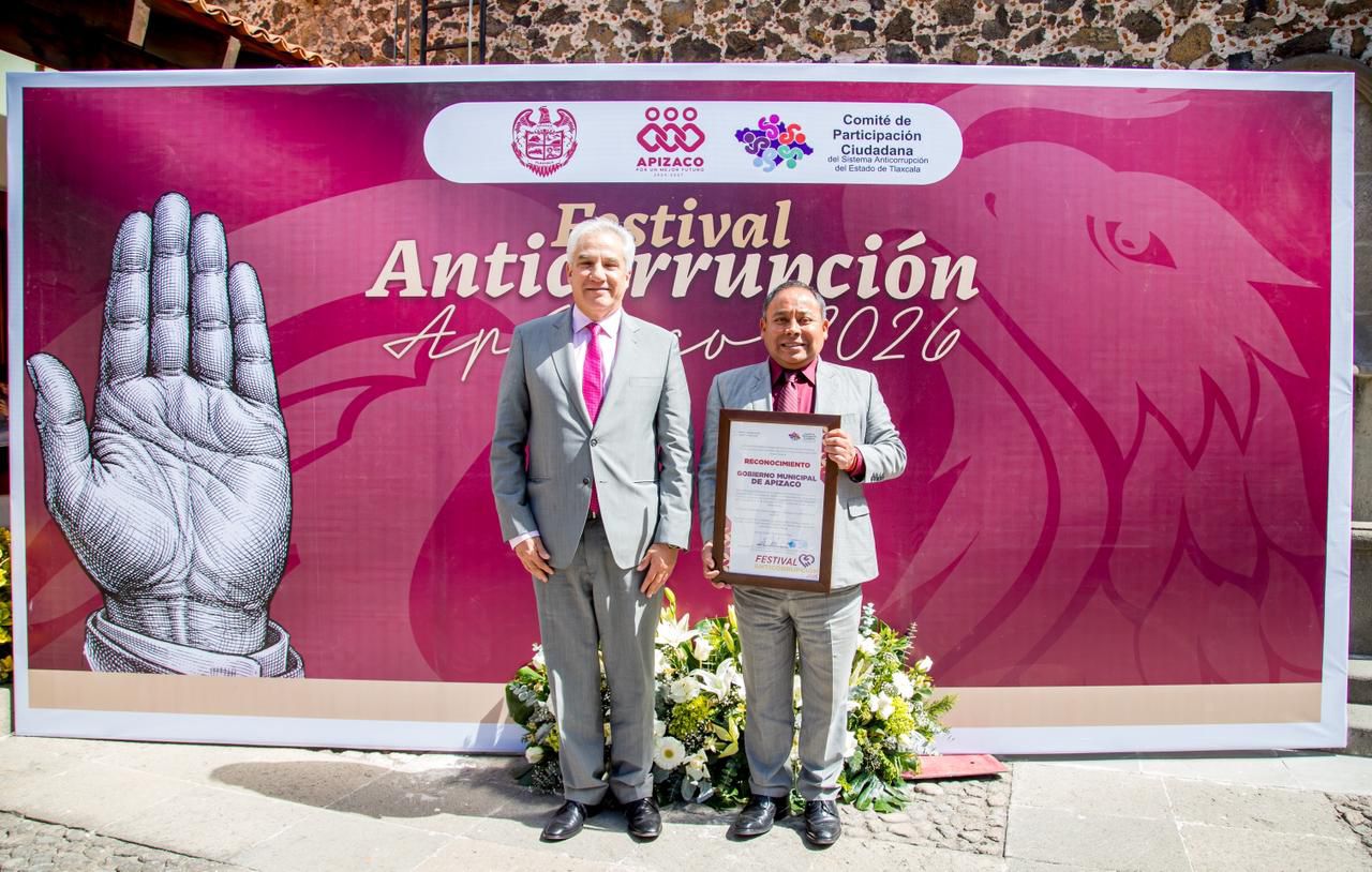 Reconocen al gobierno de Javier Rivera por su compromiso con la transparencia en la Feria Anticorrupción Apizaco 2026